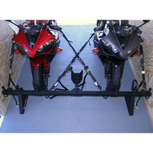 Load image into Gallery viewer, Locking Pin Two Sport Bike Rack System