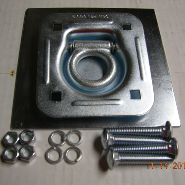 Heavy Duty 4 Bolt Recessed D-Ring and Backing Plate
